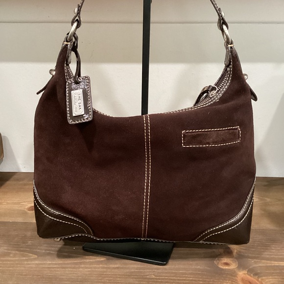 The SAK Dark Brown Suede Shoulder Purse - Picture 5 of 7